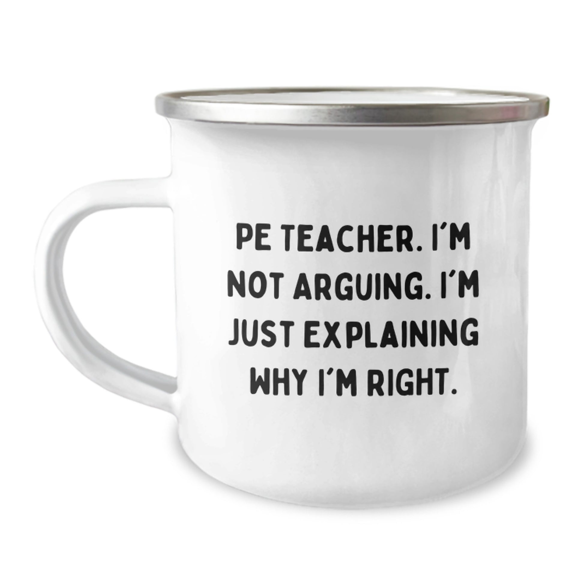 Funny PE Teacher Camping Mug Gifts from Friends for PE Teacher Graduation Unique - Image 1