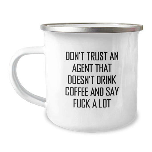 Funny Agent Camping Mug - Gifts from Men to Women, Unique Mother's Day Unique Gifts for Agent Friends - Image 1