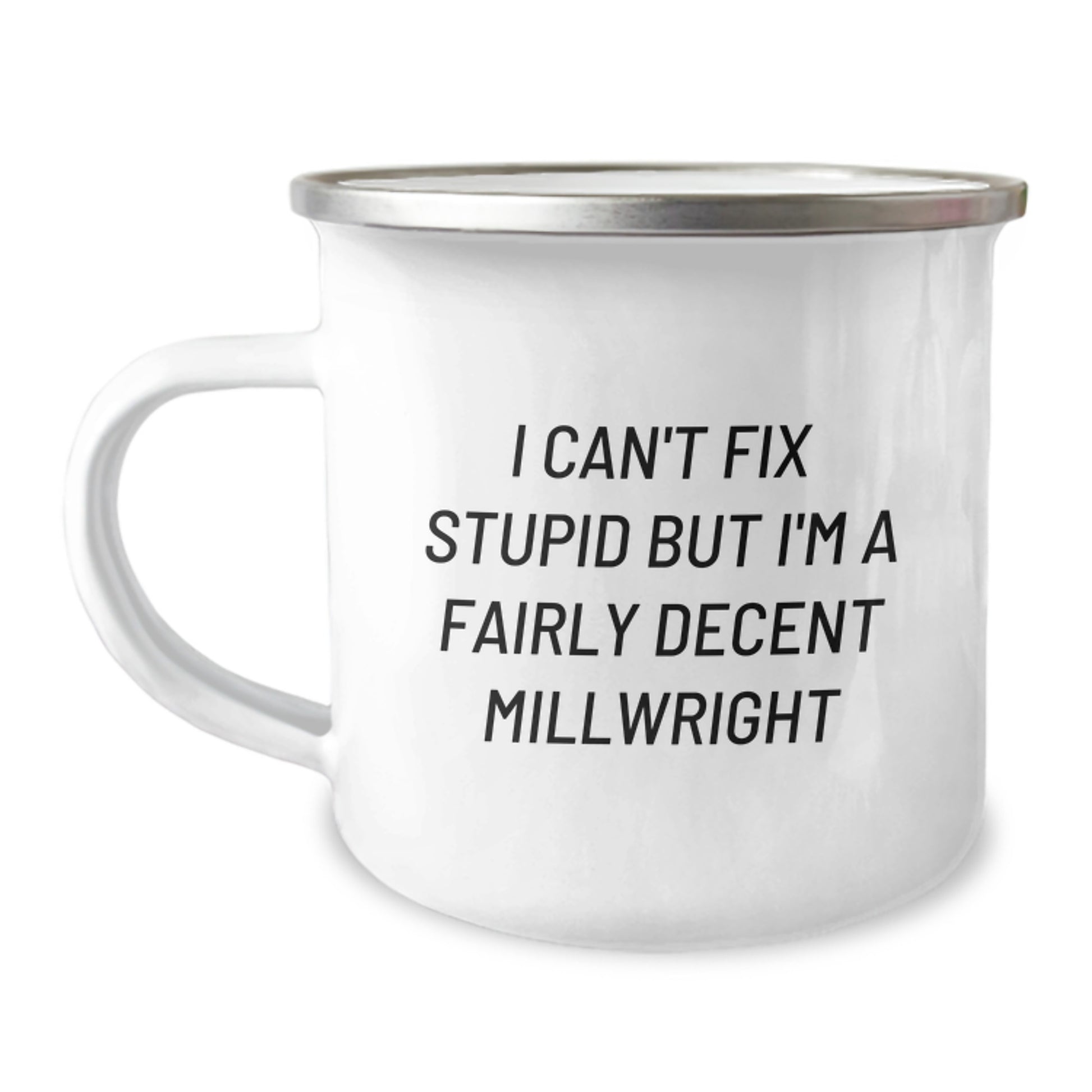 Funny Millwright Gifts from Friends to a Millwright - I'm a Decent Millwright Camping Mug for Graduation Unique Gifts - Image 1