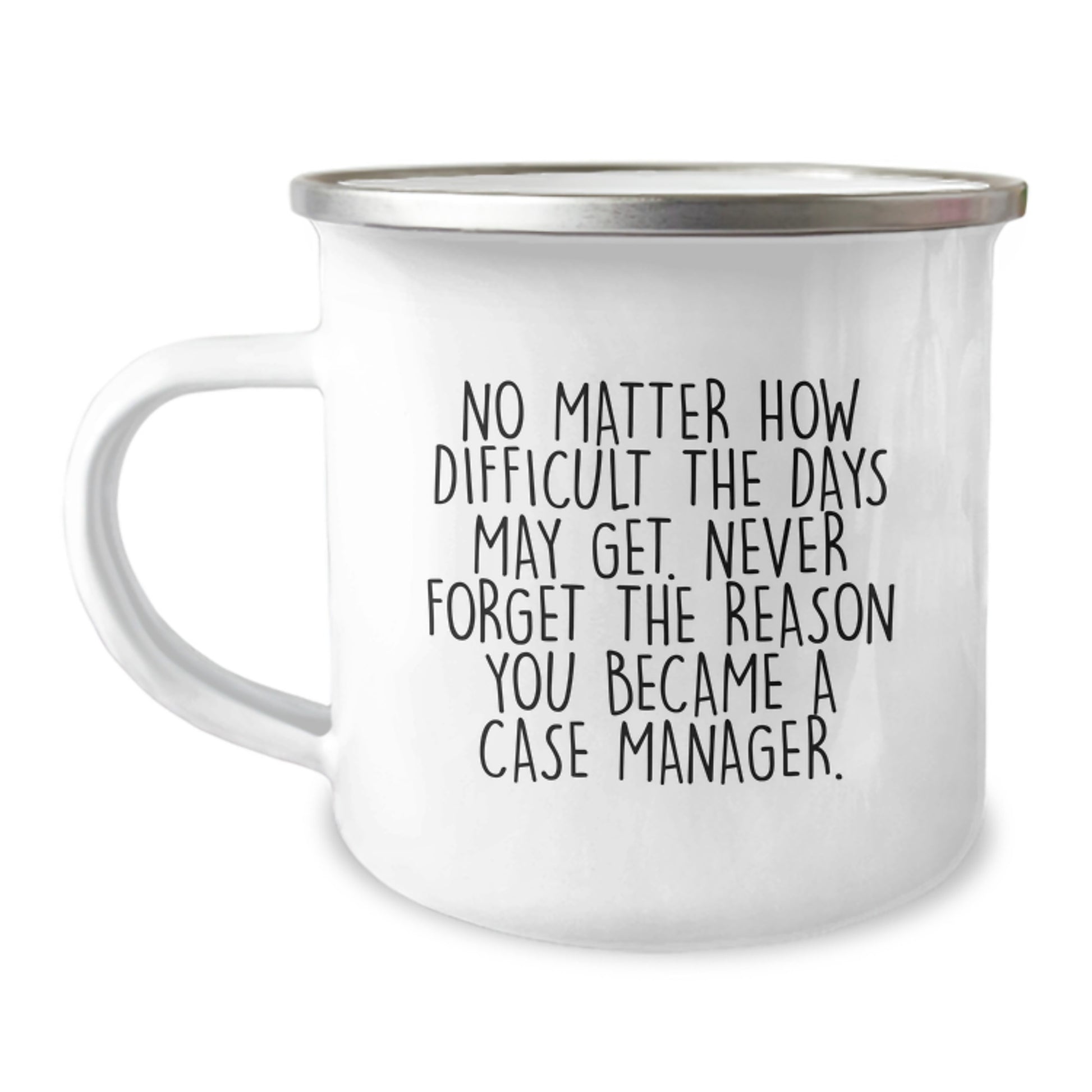 Inspirational Case Manager Gifts from Friends - Graduation Unique Gifts for Case Manager Men Camping Mug - Image 1