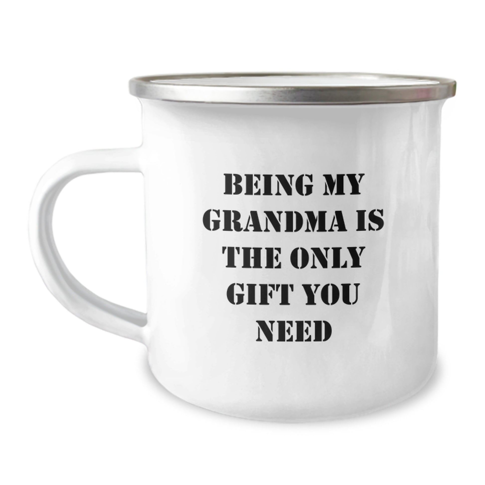 Gifts from Family, Grandma Camping Mug, Being My Grandma Is The Only Gift You Need Funny Mugs for Grandma - Image 1