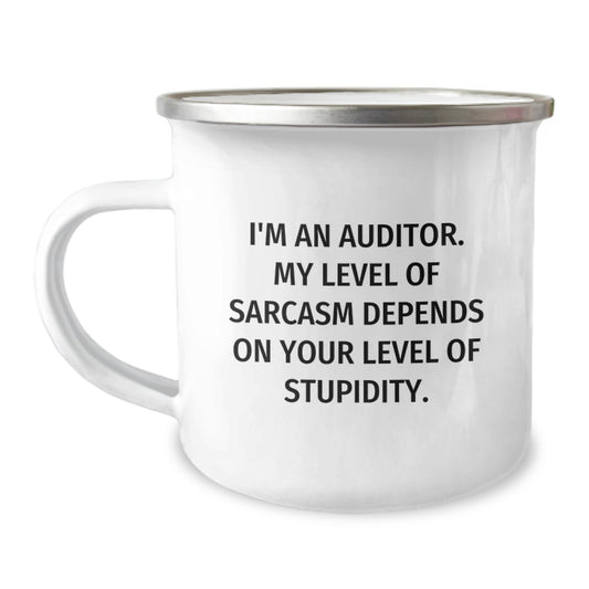 Funny Auditor Gifts for Men Women Friends Coworkers Family - I'm An Auditor Camping Mug for Graduation Unique Gifts from Family to Auditor - Image 1