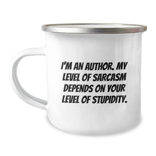 Funny Author Gifts for Men - 'I'm An Author' Camping Mug for Graduation Unique Gifts from Friends - Author Enthusiasts' Favorite Coffee Mug - Image 1