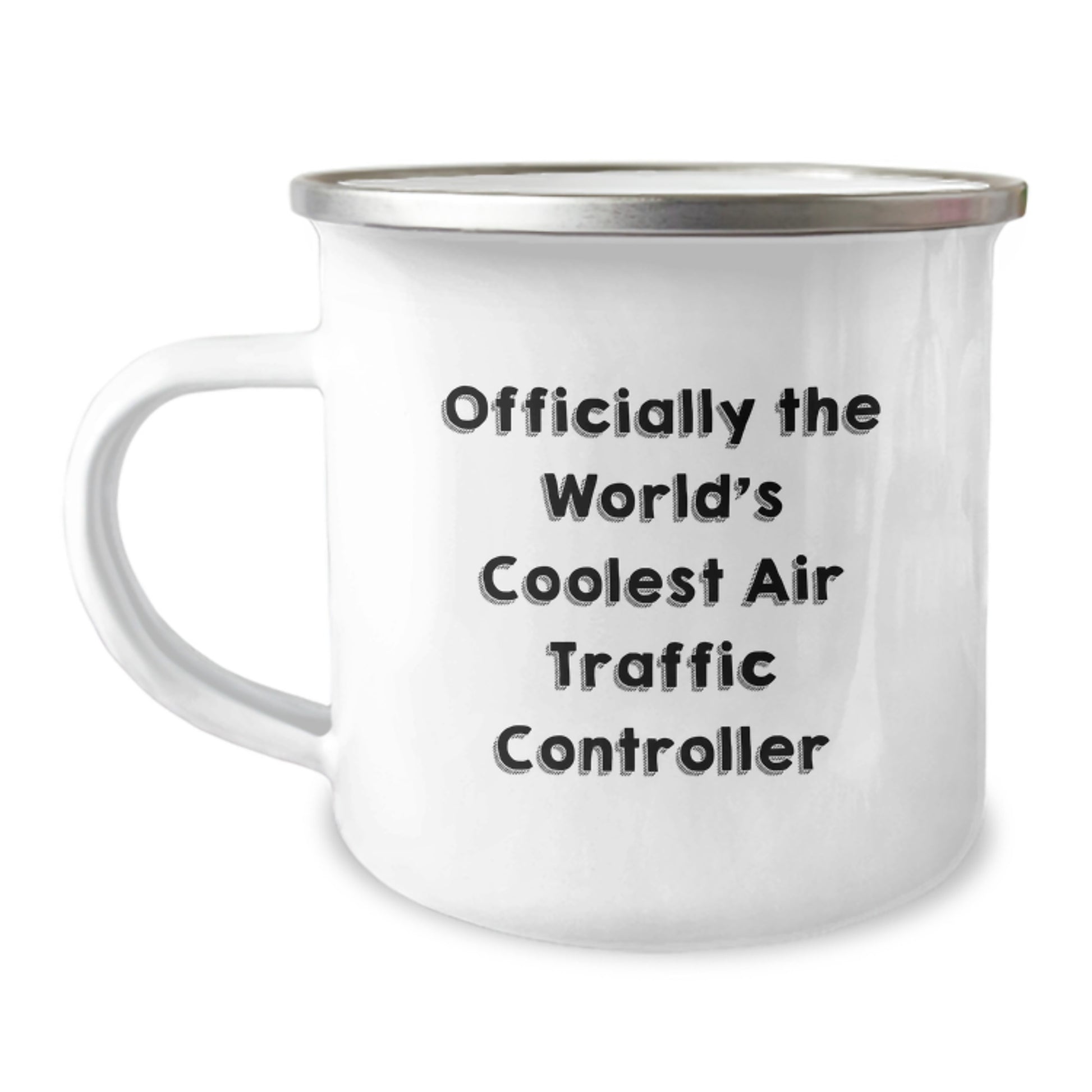 Funny Air Traffic Controller Gifts for Him, Unique Valentine's Unique Air Traffic Controller Mug, Officially The World's Coolest Air Traffic Controller Stainless Steel Camping Mug - Image 1