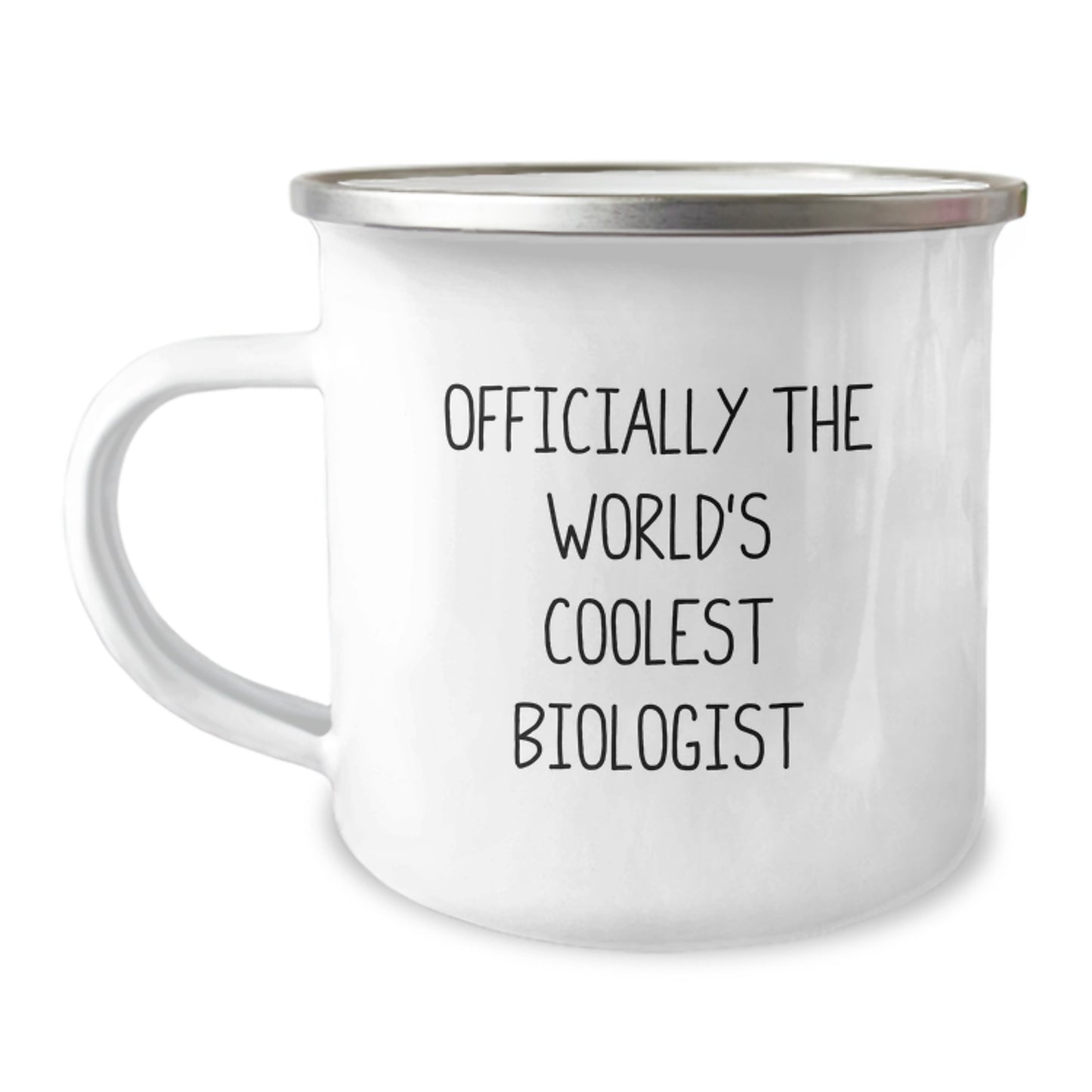 Gifts for Biologists, Funny Quote, Valentine's Unique Gifts from Friends, Officially The World's Coolest Biologist Camping Mug for Men, Women, Family, Coworkers - Image 1