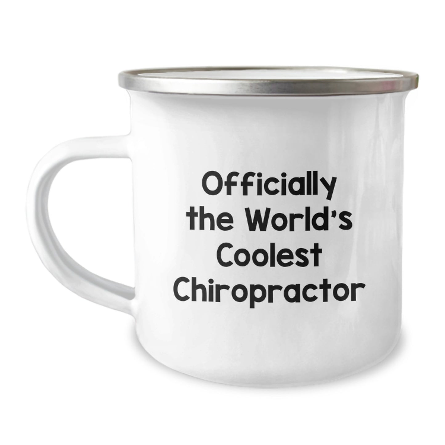 Funny Chiropractor Gifts from Friends, Inspirational Camping Mug for The World's Coolest Chiropractor, Perfect for Christmas Unique Gifts - Image 1