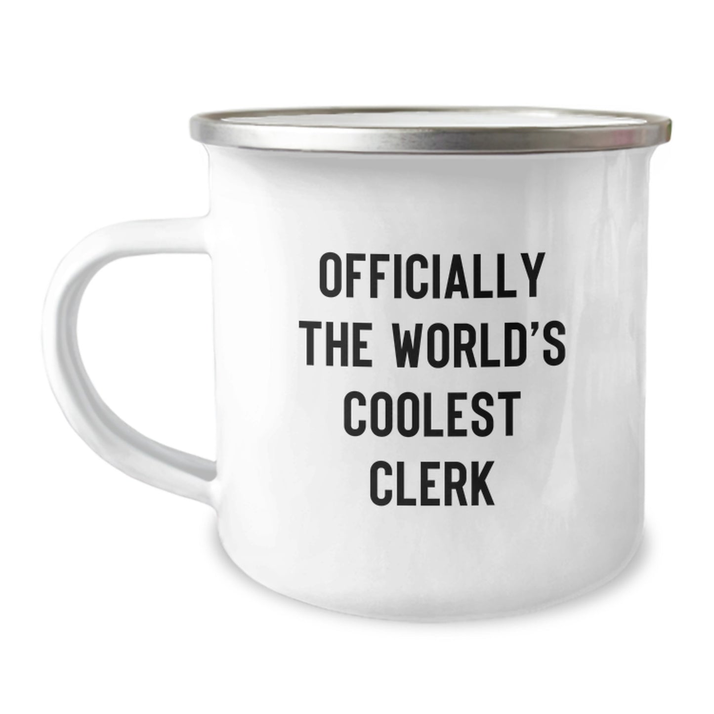 Funny Clerk Camping Mug, Gifts for Men, Women, Friends and Colleagues from Lovers, Valentine's Unique Gifts for Clerk Enthusiasts, Officially The World's Coolest Clerk Mug - Image 1