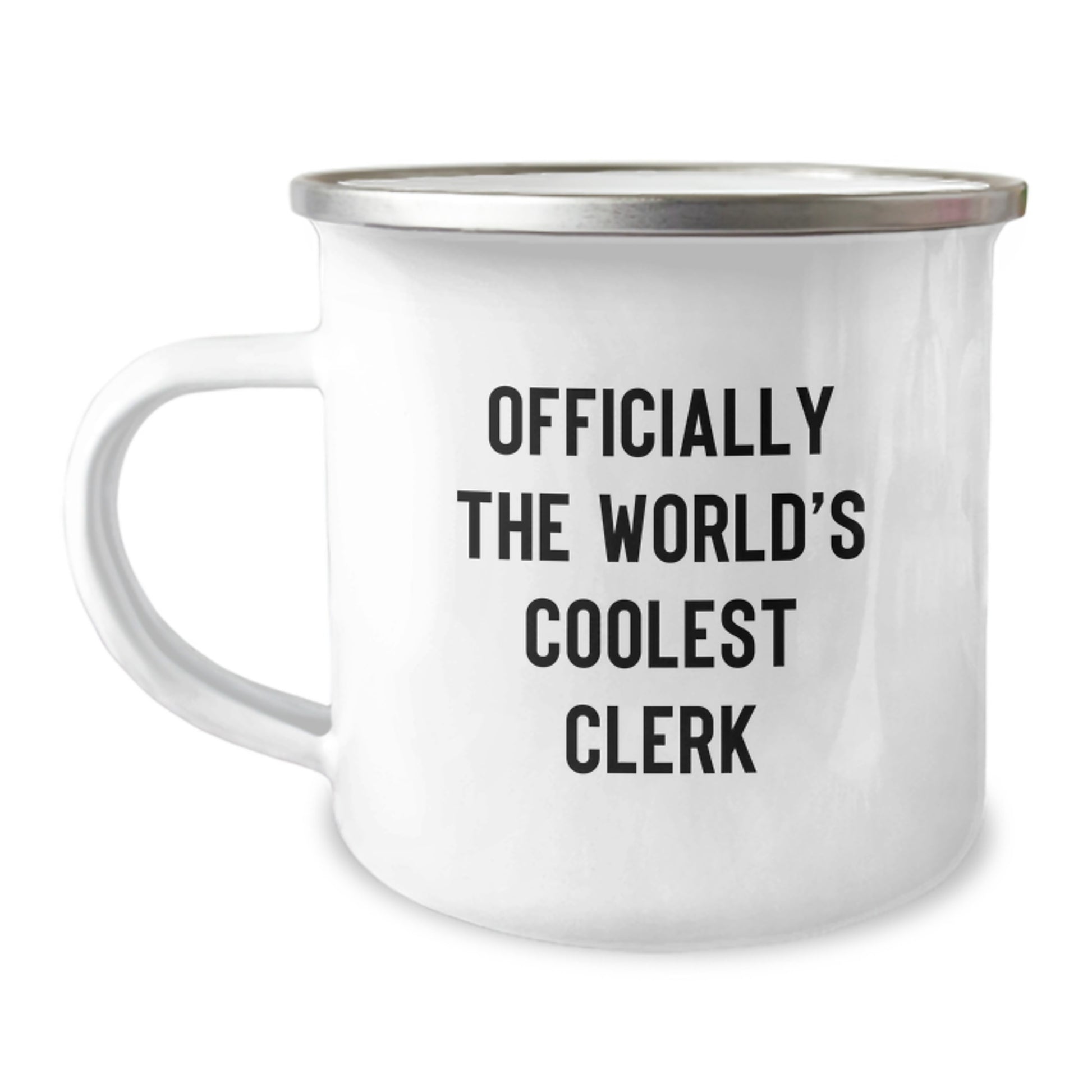 Funny Clerk Camping Mug, Gifts for Men, Women, Friends and Colleagues from Lovers, Valentine's Unique Gifts for Clerk Enthusiasts, Officially The World's Coolest Clerk Mug - Image 1