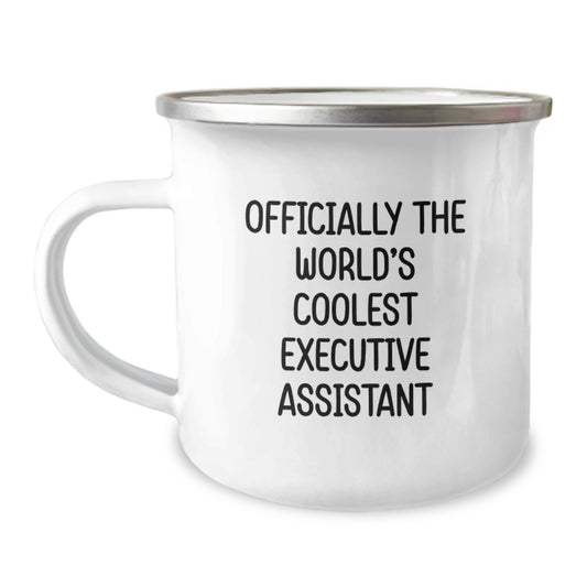 Gifts from Coworkers to Executive Assistant Men, Funny Executive Assistant Graduation Unique Gifts, Camping Mug for Friends - Image 1