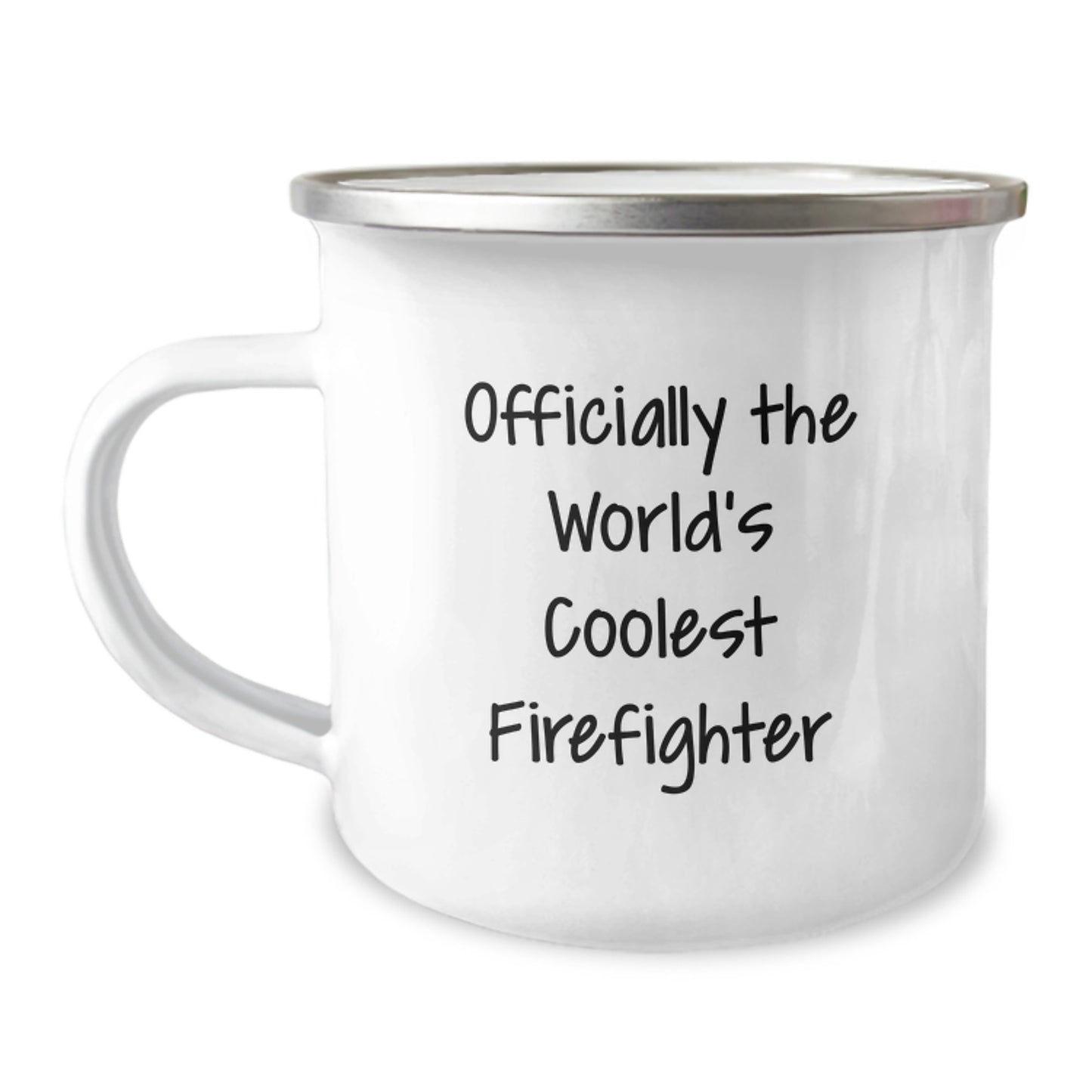 Gifts for Firefighter Friends, Funny Firefighter Camping Mug, Valentine's Unique Gifts from Men - Image 1