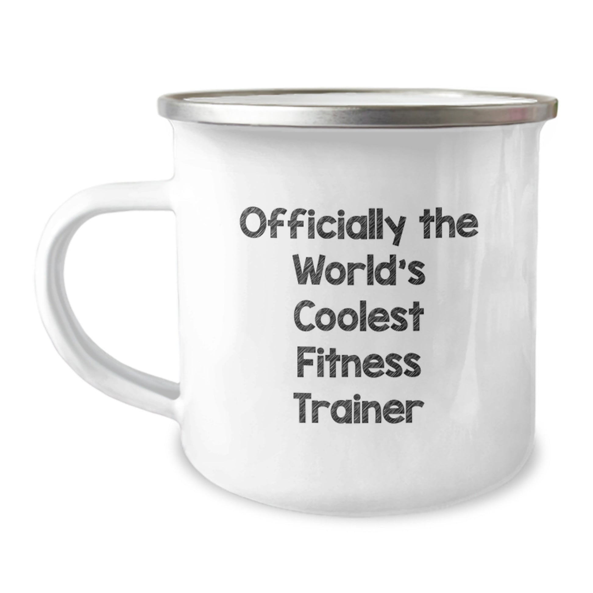 Funny Fitness Trainer Gifts for Men - Officially The World's Coolest Quote - Unique Graduation Camping Mug for Friends and Family - Image 1
