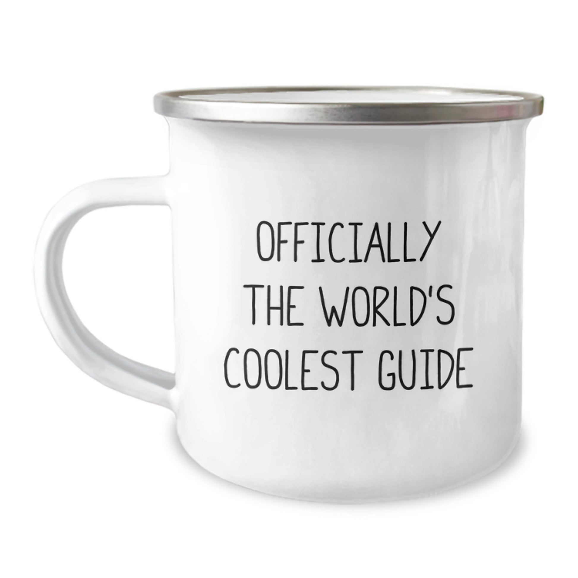 Funny Guide Gifts from Men to Friends on Valentine's, World's Coolest Camping Mug, Officially The World's Coolest Guide - Image 1