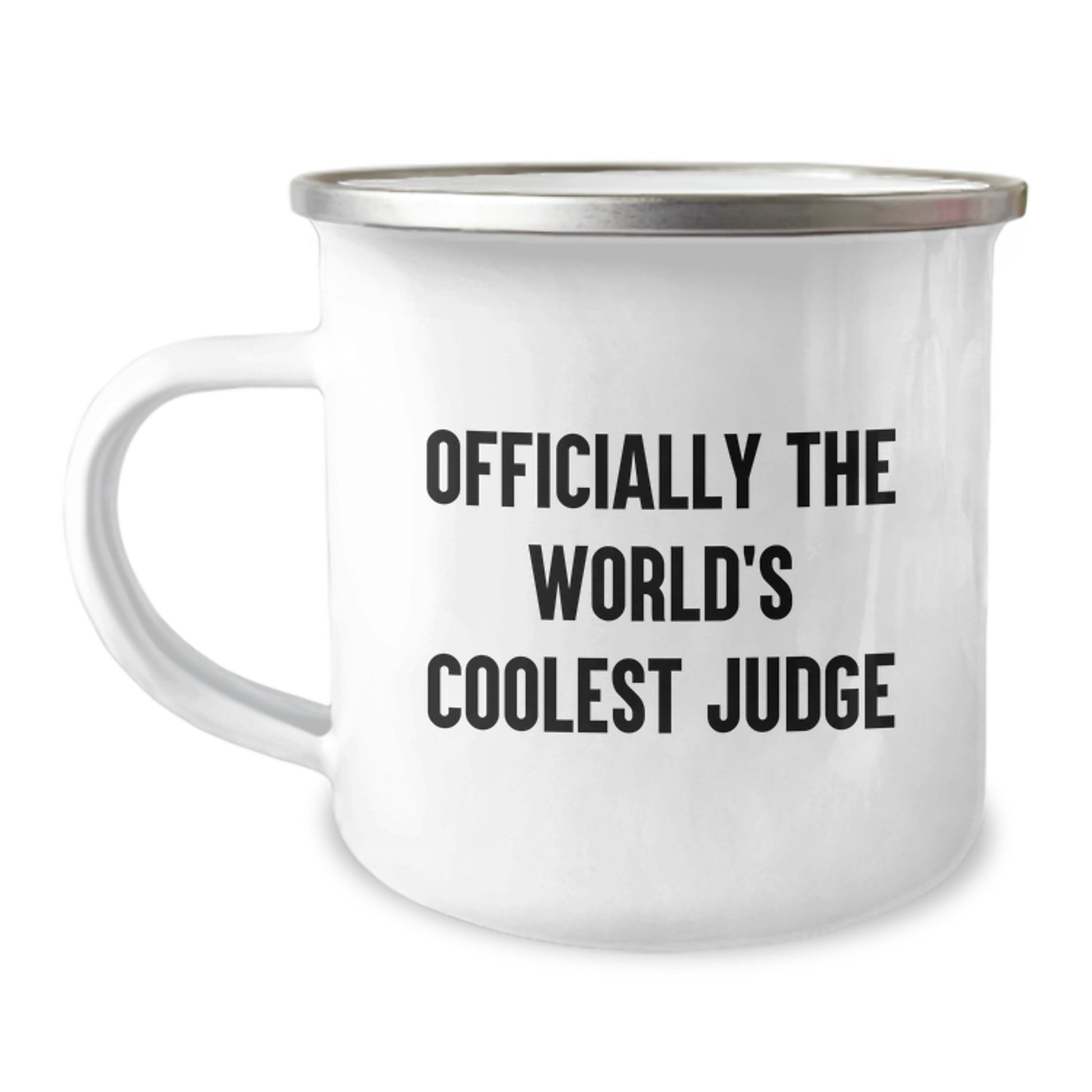 Funny Judge Gifts for Men, Camping Mug, 'Officially The World's Coolest Judge' Quote, Unique Christmas Unique Gifts from Friends - Image 1