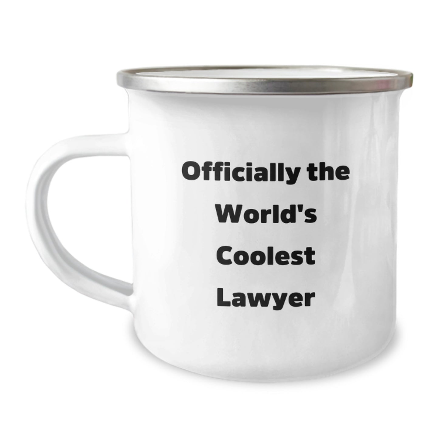 Funny Lawyer Gifts from Friends for Graduation Unique Gifts - Officially The World's Coolest Lawyer Camping Mug - Image 1