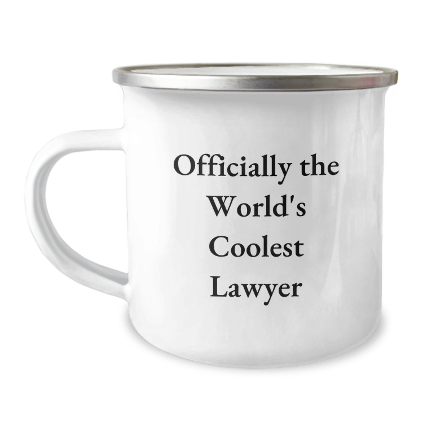 Funny Lawyer Gifts for Men, Unique Graduation Unique Gifts from Men to Lawyer, Officially The World's Coolest Lawyer Camping Mug - Image 1