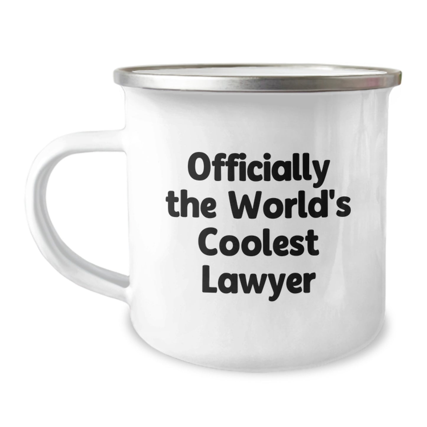 Funny Lawyer Gifts from Men - 'Officially The World's Coolest Lawyer' Camping Mug for Graduation Unique Gifts - Image 1