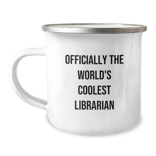 Fun Librarian Gifts for Women - Officially The World's Coolest Librarian - Valentine's Unique Gifts from Friends to Female Librarian - Image 1