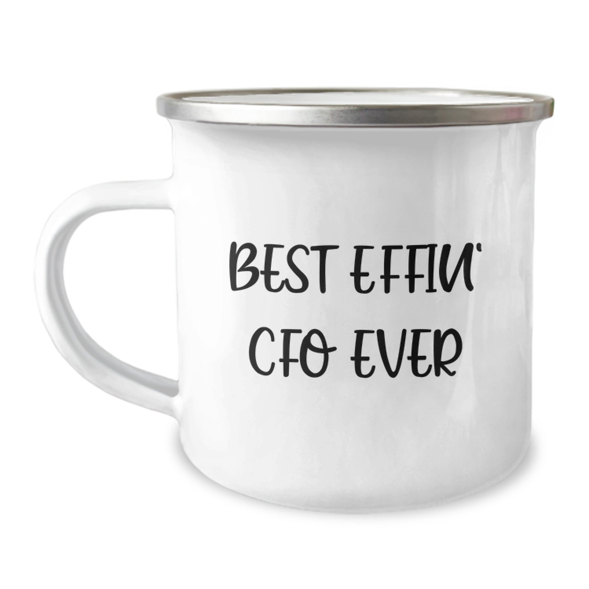 Funny CFO Gifts for Men - Best Effin' Cfo Ever Stainless Steel Camping Mug, 12 oz Capacity, Perfect for Graduation Unique Gifts from Friends or Family - Image 1