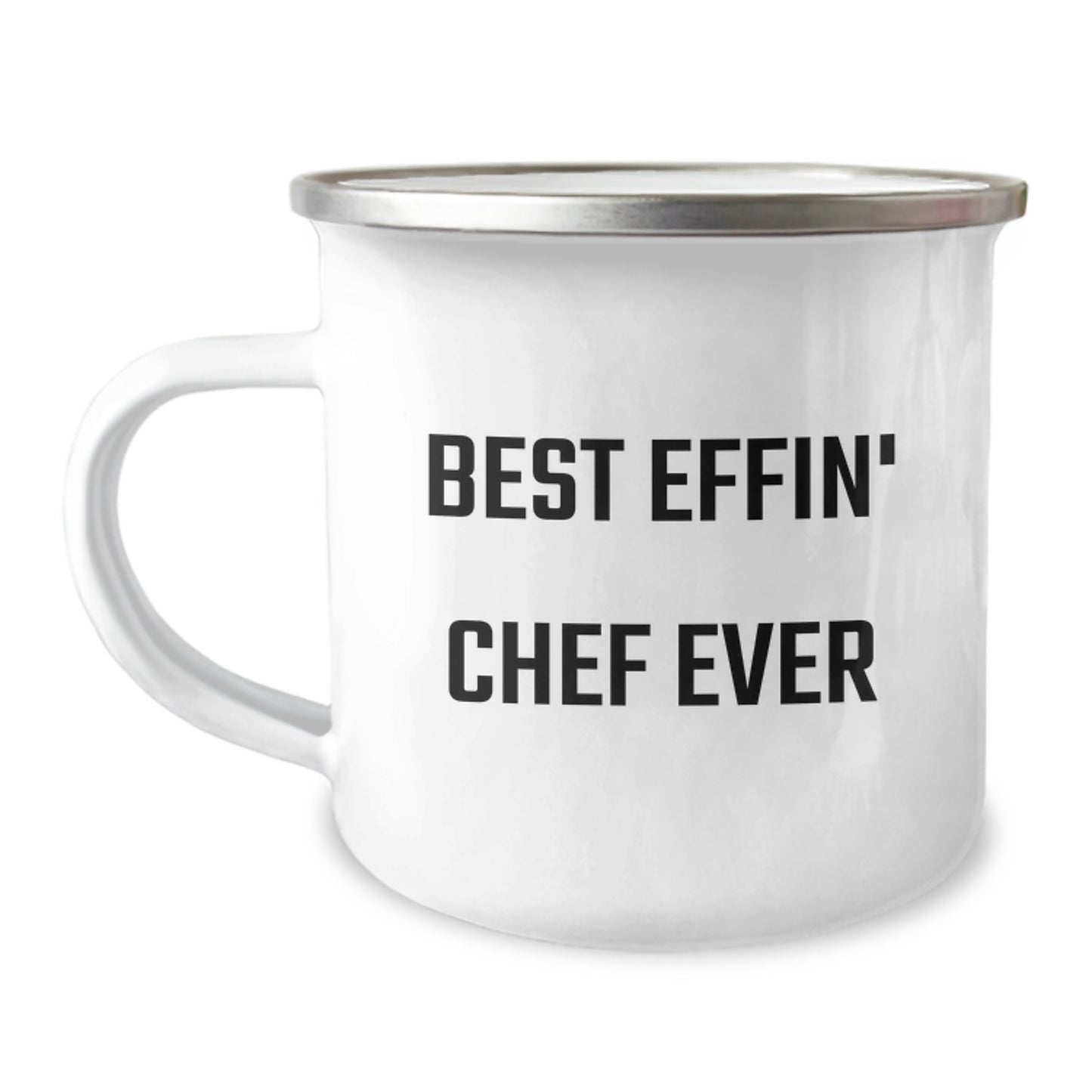 Funny Chef Gifts from Family - Best Effin' Chef Ever Camping Mug for Men Women Friends Coworkers - Image 1