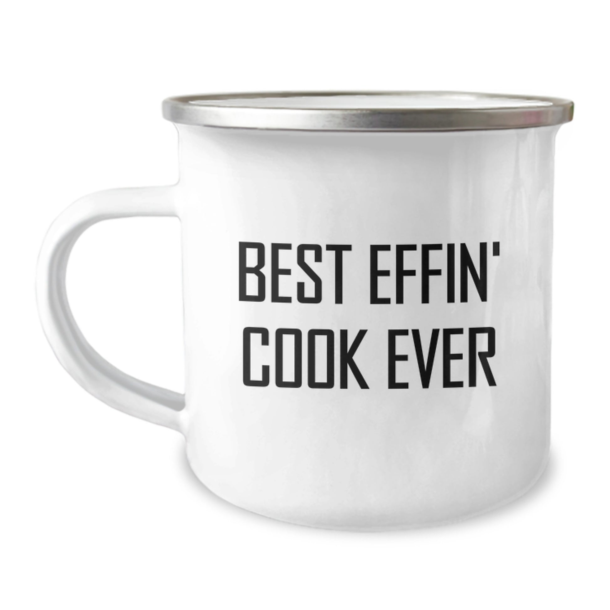 Funny Camping Mug Gifts for Cook Enthusiasts Graduation Unique Ideas Men, Best Effin' Cook Ever Inspired Camping Mugs for Women, Friends, Coworkers, Family - Image 1