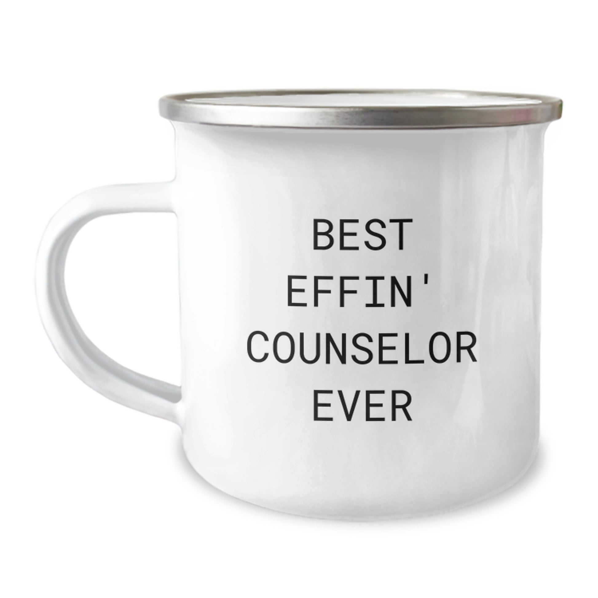 Funny Counselor Gifts from Family - Best Effin' Counselor Ever Camping Mug for Graduation - Unique Counselor Appreciation Mug - Image 1