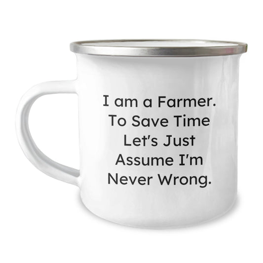 Funny Farming Gifts for Farmer Friends on Valentine's - Camping Mug for Men Women Coworkers - Image 1