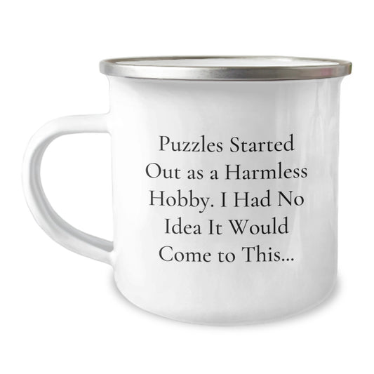 Funny Puzzles Gifts for Men, Women, Friends, Coworkers, or Family - Camping Mug Christmas Unique Presents from Loved Ones - Image 1