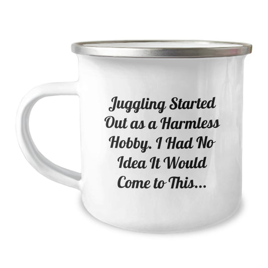Juggling Enthusiast Gifts from Men to Friends, Funny Camping Mug for Juggling Lovers at Christmas Time - Image 1