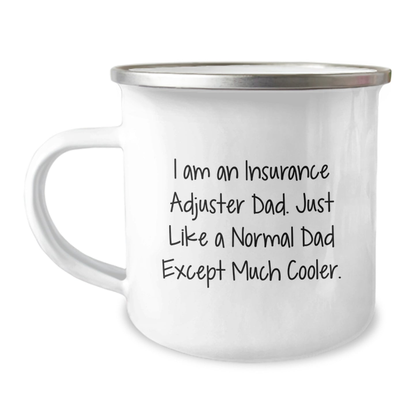 Gifts from Family, Funny Insurance Adjuster Dad Gifts for Insurance Adjuster, Unique Valentine's Camping Mug - Image 1