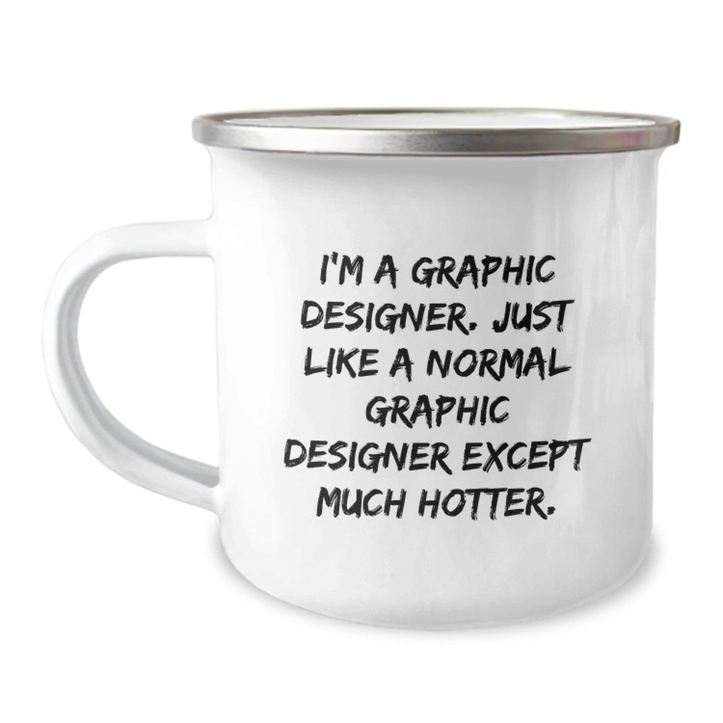 Gifts from Men, Funny Graphic Designer Camping Mug, Unique Mother's Day Unique Gifts for Graphic Designer - Image 1