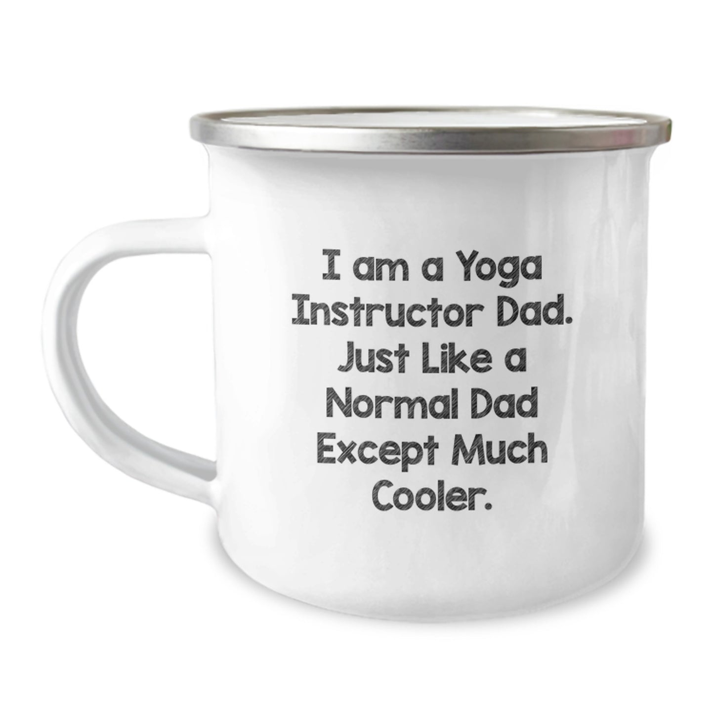 Funny Yoga Instructor Dad Gifts from Men to Yoga Instructor on Valentine's Unique Camping Mug - Image 1