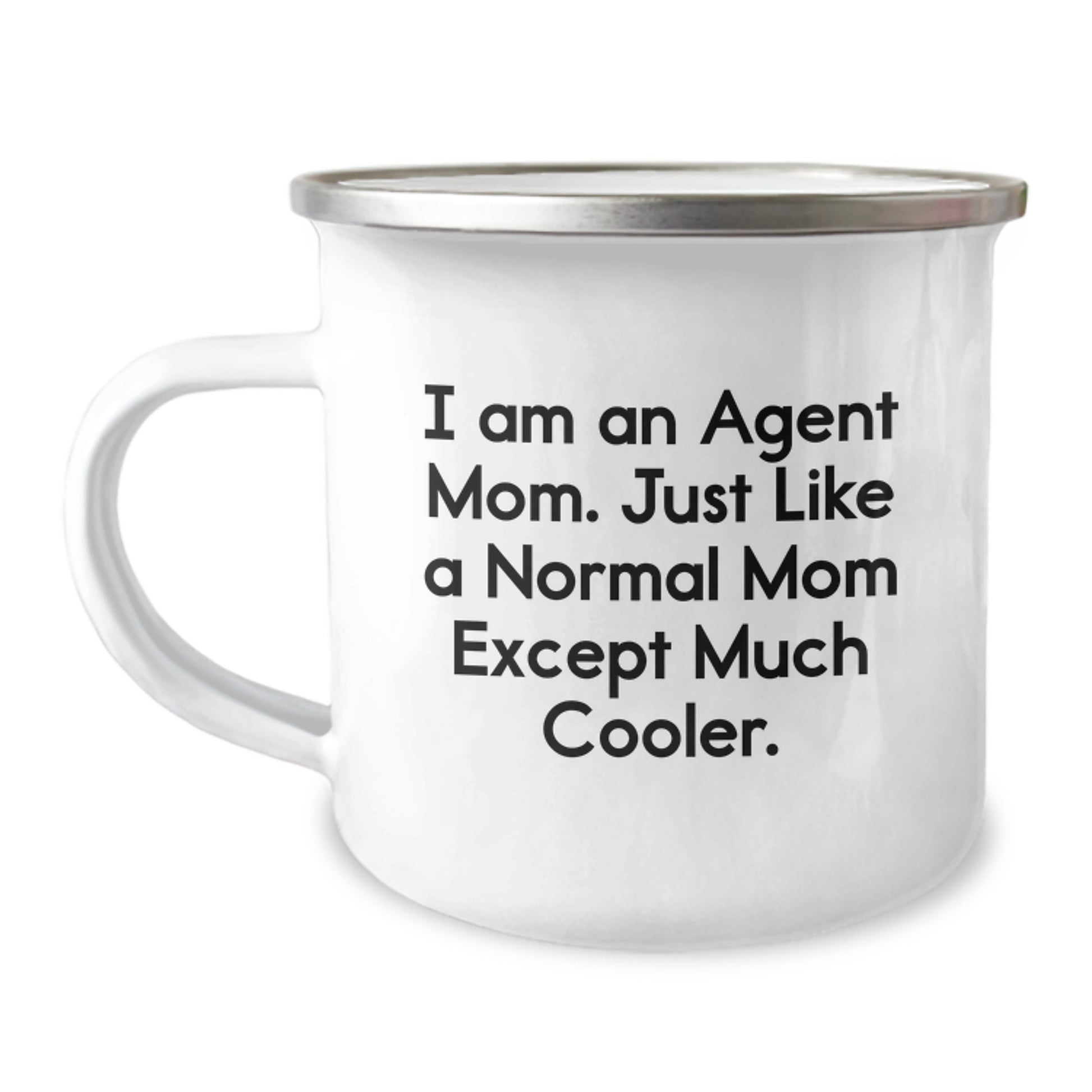 Funny Agent Mom Camping Mug Gifts for Agent Friends and Family Members Birthday Unique Presents - Image 1
