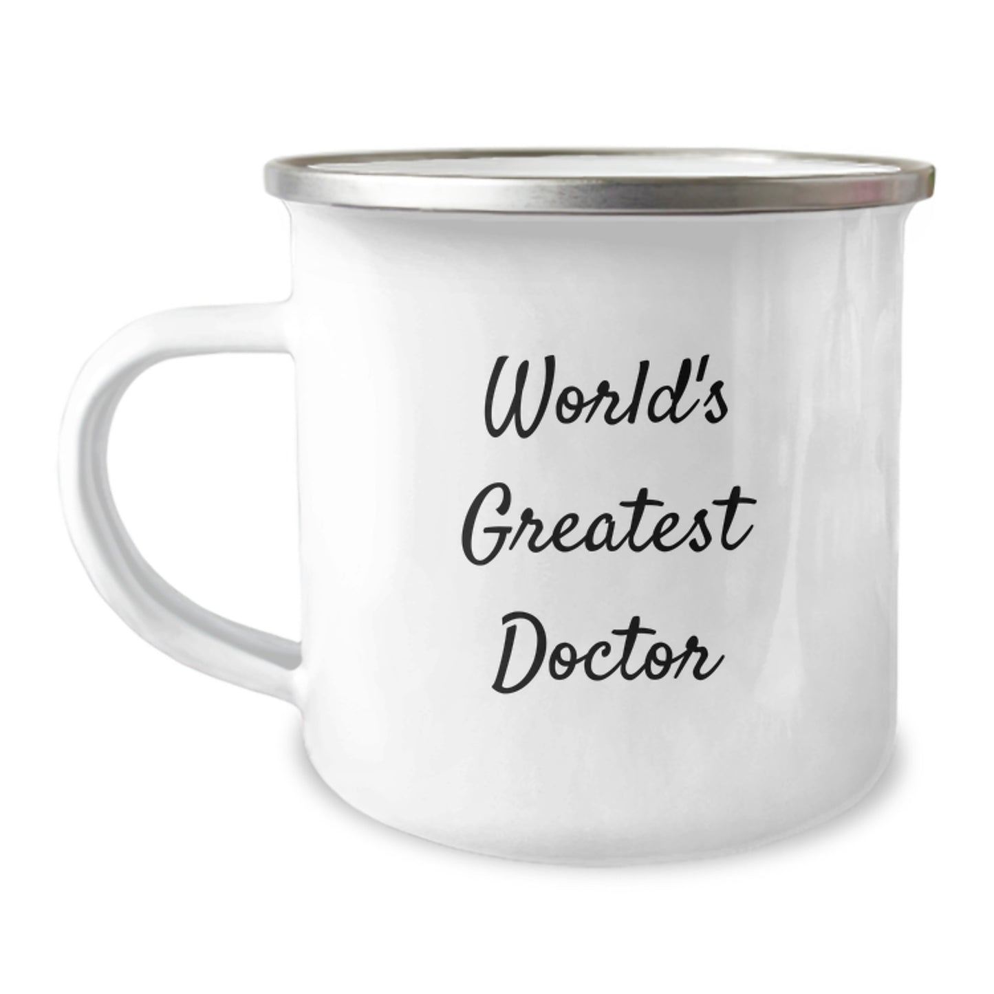 Funny Quote Gifts from Men - World's Greatest Doctor, Unique Camping Mug for Doctors, Mother's Day Unique Gifts for Him - Image 1