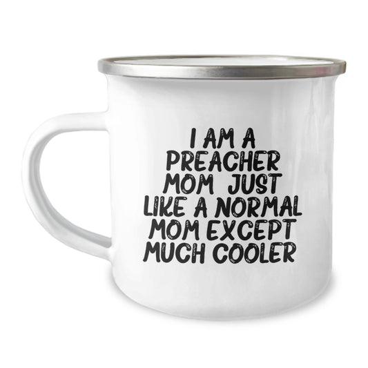 Funny Preacher Mom Camping Mug Gifts from Family - Christmas Unique Gifts for Preacher - Image 1