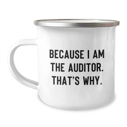 Auditor Camping Mug Gifts from Friends to Auditor, Funny Quote, Christmas Unique Gifts - Image 1