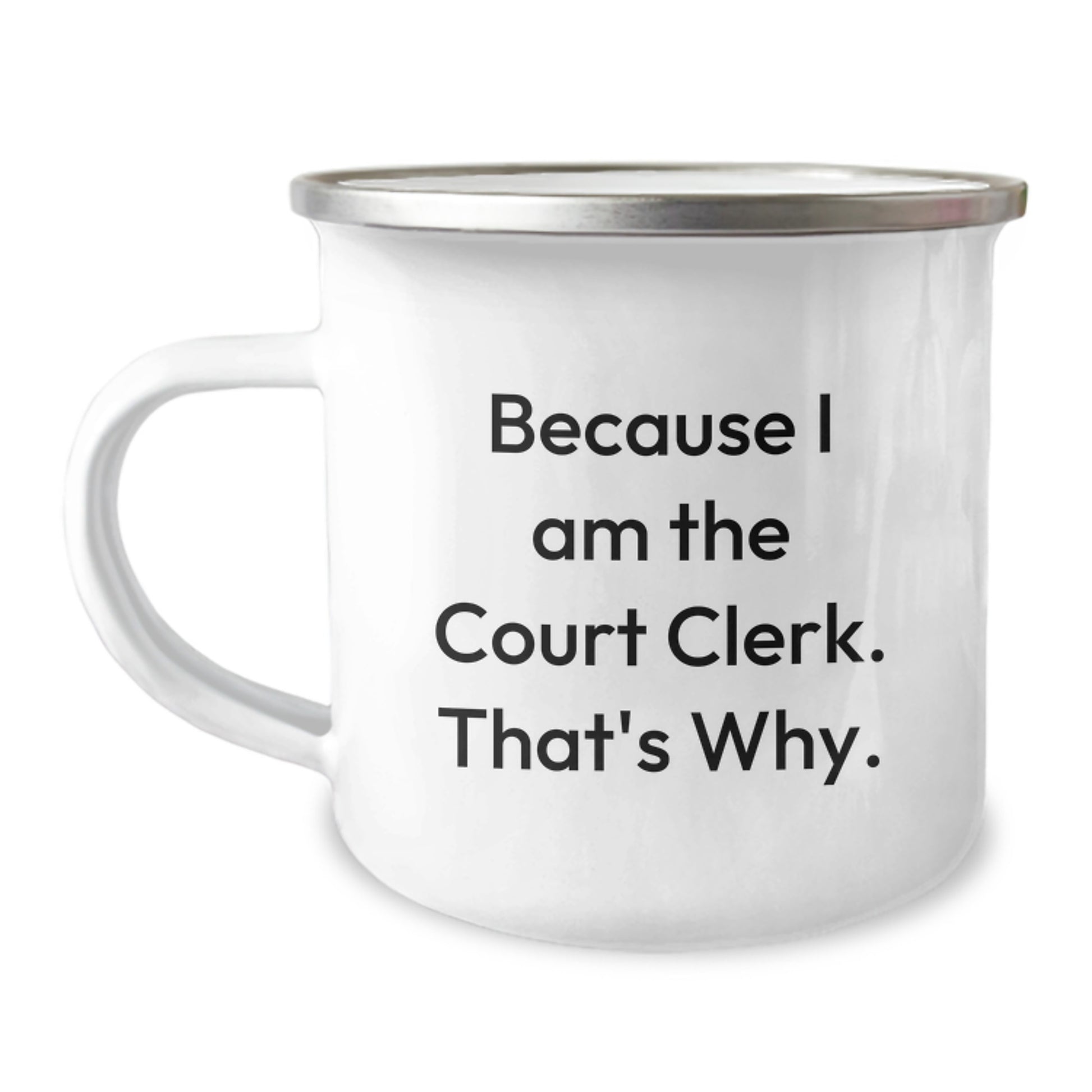 Funny Court Clerk Gifts for Men and Women from Friends - Court Clerk Camping Mug - Birthday Unique Gifts - Image 1