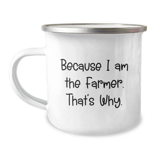 Funny Farmer Camping Mug Gifts from Men to Friends for Christmas Unique Presents - Image 1