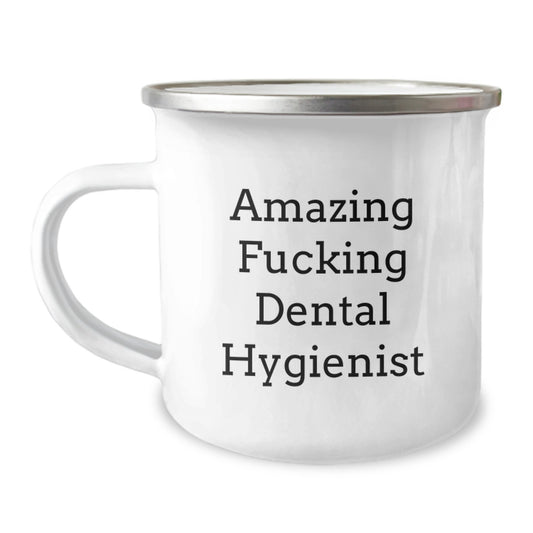 Funny Dental Hygienist Gifts for Men - Amazing 'F--king' Dental Hygienist Birthday Unique Gifts from Friends to Family - Camping Mug for Dental Hygienist Lover - Image 1