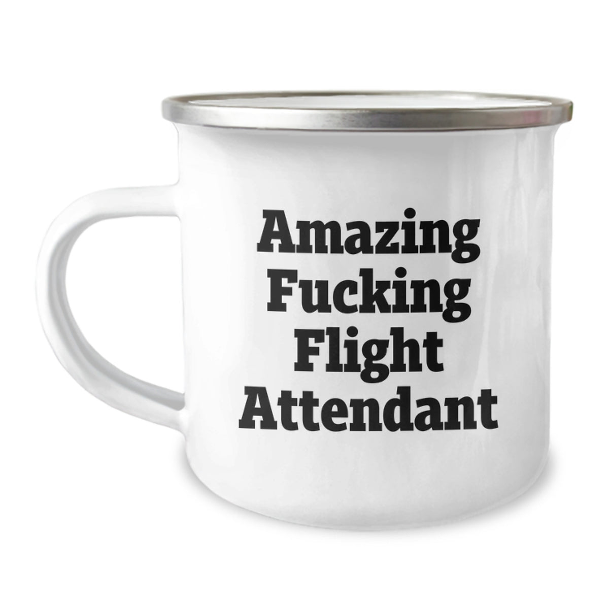 Funny Flight Attendant Gifts for Men, Unique Birthday Unique Gifts from Friends to Flight Attendant Camping Mug - Image 1