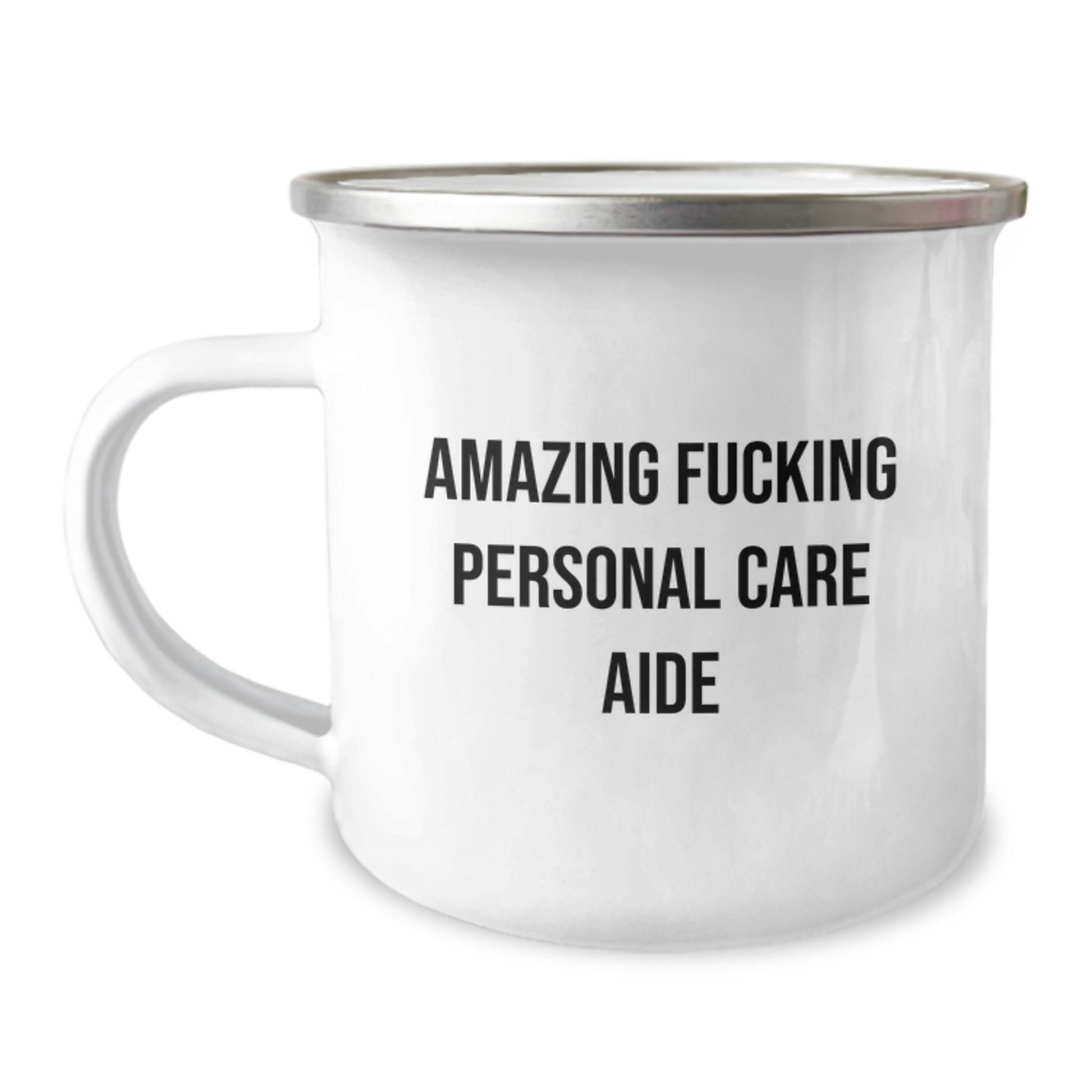 Funny Personal Care Aide Gifts from Men for Personal Care Aide, Camping Mug with Amazing F--king Quote, Unique Christmas Unique Gifts for Her - Image 1
