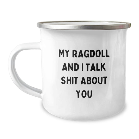 Ragdoll Cat Lovers, Funny Quotes, Gifts for Men, Father's Day Unique Gifts from Friends, Camping Mug for Dad - Image 1
