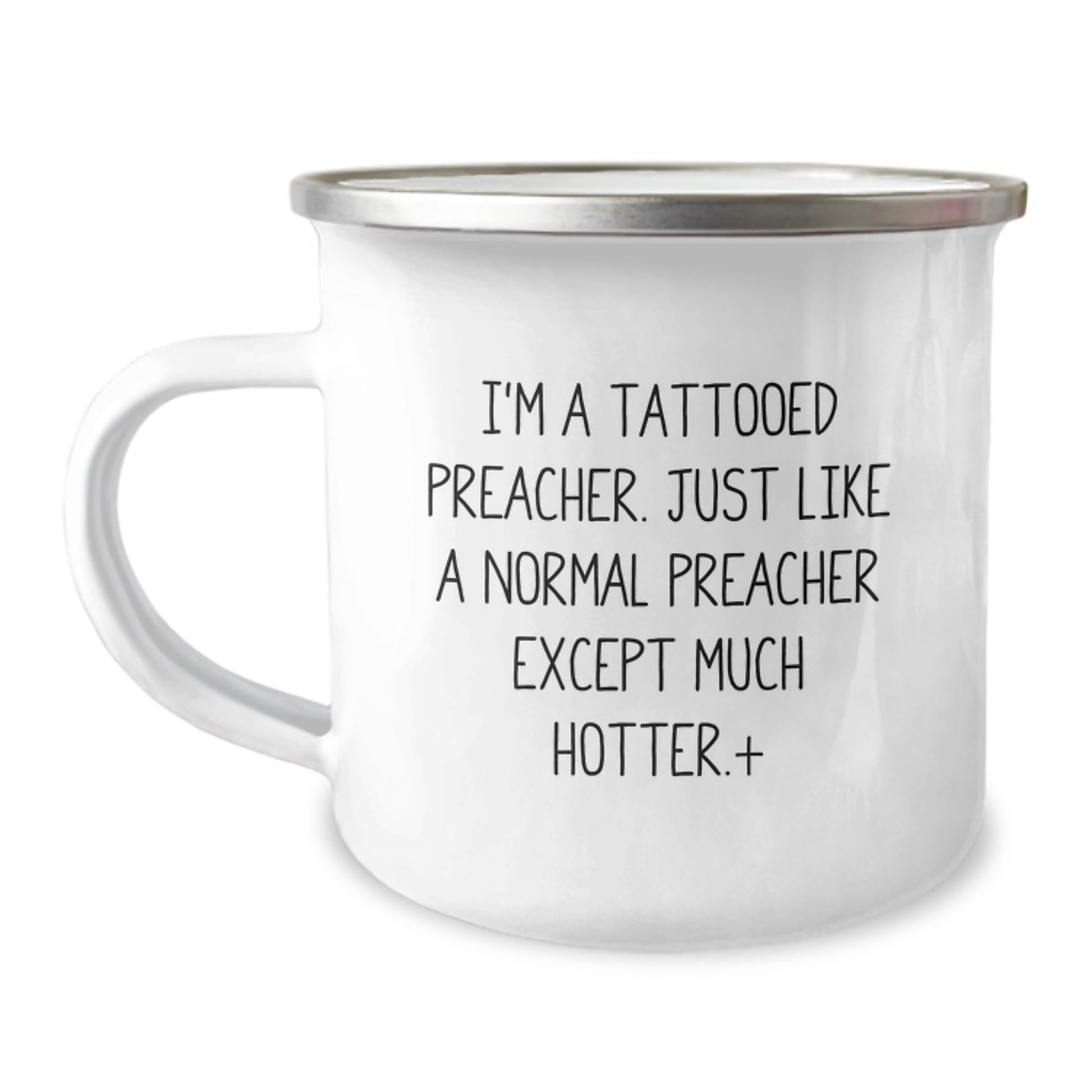 Funny Preacher Gifts for Men - Christmas Unique Gifts from Friends - I'm A Tattooed Preacher Mug, Camping Mug for Preacher, Hot Preacher Mugs - Image 1