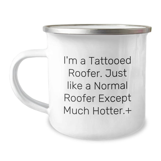 Funny Roofer Gifts for Men - Birthday Unique Gifts from Friends - Camping Mug for Roofers Lover - Image 1