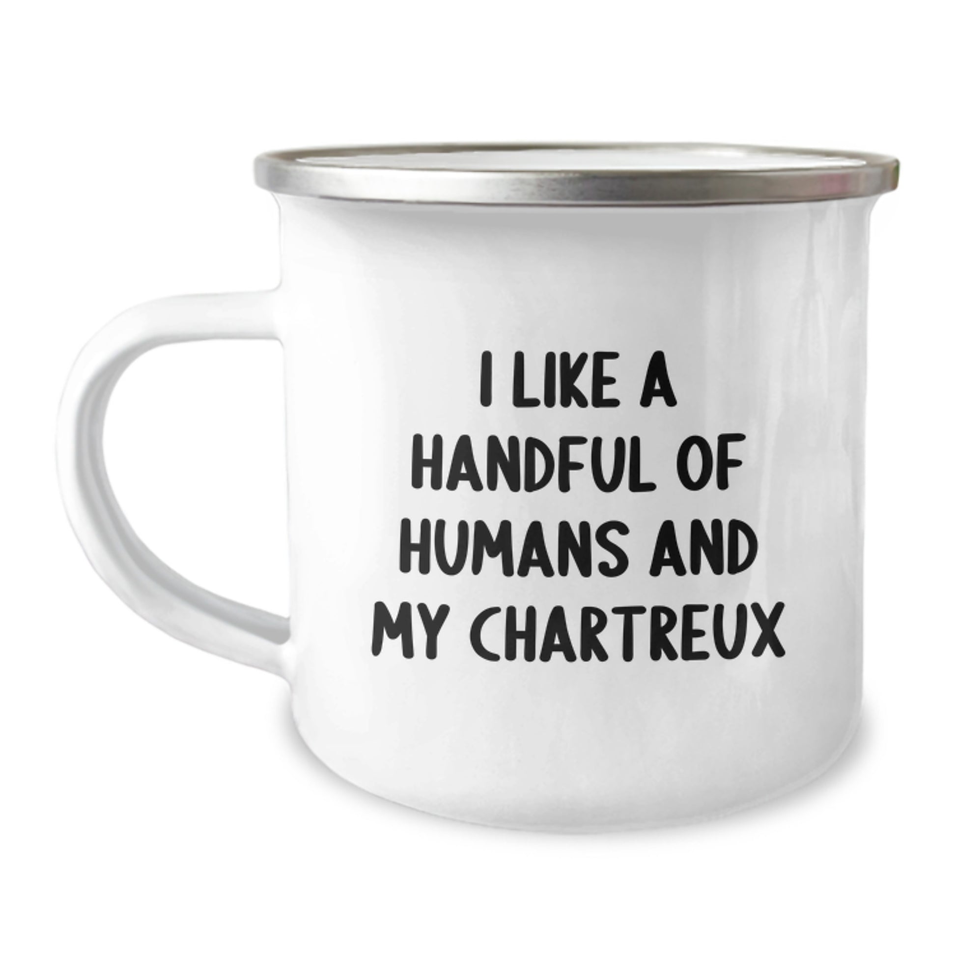 Funny Chartreux Cat Camping Mug Gifts from Men to Friends for Christmas - Image 1