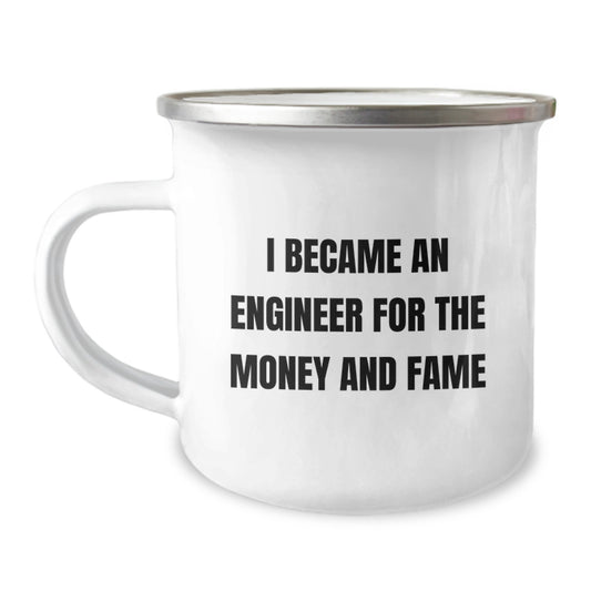 Funny Engineer Gifts for Him, Unique Camping Mug Quotes on Engineer Life, Christmas Memorable Presents for Men, Funny Coffee Mugs for Engineers - Image 1