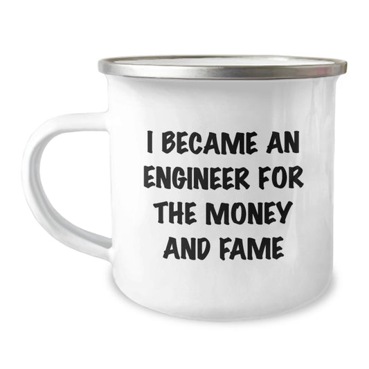 Engineer Gifts for Christmas, Funny Quote Camping Mug, Gifts from Friends, Engineer Unique Christmas Unique Gifts, Engineer Men Funny Quote Camping Mug - Image 1