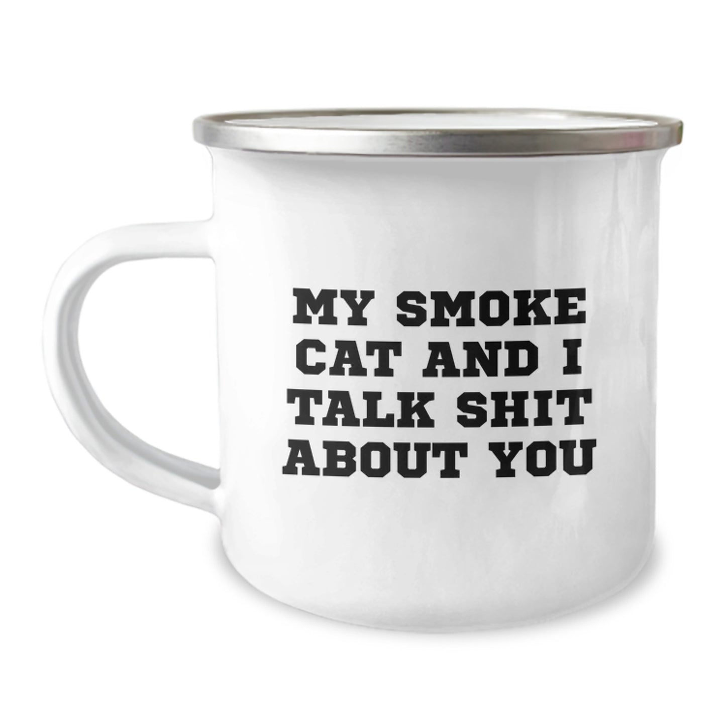 Funny Smoke Cat Gifts from Men to Women - Mom's Day Unique Coffee Mugs for Camping Enthusiasts, Smoke Cat Lovers, and Friends - Image 1
