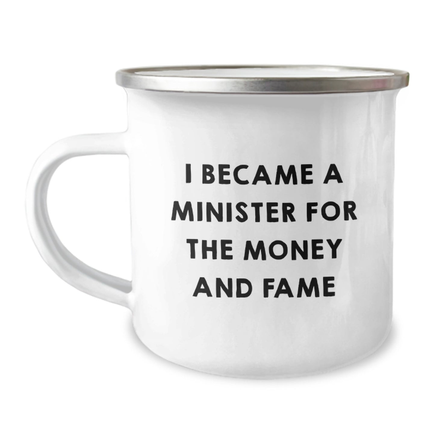 Funny Minister Gifts for Men, Camping Mug for Birthday Unique Gifts from Friends to Minister - Image 1