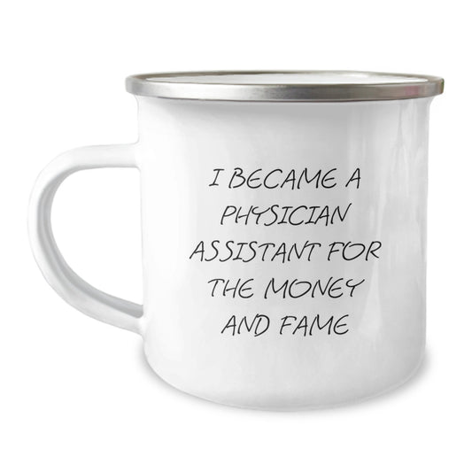 Gifts from Friends for Physician Assistant Men - Christmas Unique Funny Quotes about PA Life Camping Mug - Image 1
