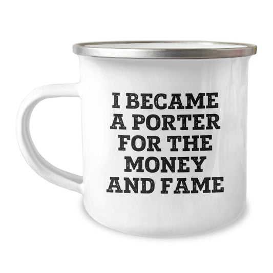 Funny Porter Gifts from Friends - Camping Mug for Porter Lovers on Christmas Unique Gifts - Image 1